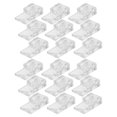 thumbnail image 3 of 25 Sets Heavy Duty Mirror Clips Mirror Holder Clips Clear Plastic Mirror Holders Mirror Mounting Clips For Wall Mounting Wardrobe Glass, 3 of 8