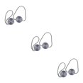 thumbnail image 3 of yingyy 1/2/3/5 2 Pieces Curtain Tieback Round Polyester Replacement Simple Style Household Kitchen Sunshade Drape Fixing Fastener Grey 3PCS, 3 of 6