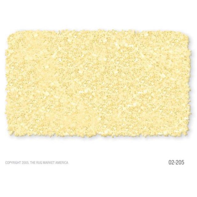 The Rug Market 02205R 4-SHAGGY RAGGY YELLOW YELLOW 4X4