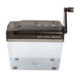 thumbnail image 2 of fastboy Shredder Small Hand Cranked Portable 1 Sheet Plastic Container for Household, 2 of 6
