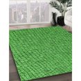 thumbnail image 3 of Ahgly Company Tapis d'Intérieur Lavable à la Machine, Carré, Transitionnel, Vert, Tapis de Zone, 6 Pieds Carré, 3 of 7