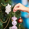 thumbnail image 4 of TopLLC Christmas Decorations Christmas Candy Pendant Christmas Tree Decoration Painted Plastic Props Showcase Counter Decoration Christmas Ornaments for Party Wedding Home, 4 of 6