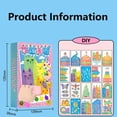 thumbnail image 3 of BotaniNest Squeegee Art Kids Paint Kit DIY Painting Rainbow Color Scratch Craft Set Handmade Scratch Painting Paper With Paints Squeegees Paper Stickers For Students Artists And Beginner, 3 of 7