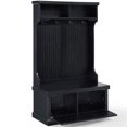 thumbnail image 3 of Crosley Furniture Seaside Wood Hall Tree in Distressed  Black, 3 of 10