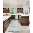 thumbnail image 4 of Tiana 2' x 8' Washable Runner, Ivory and Blue, 4 of 6