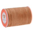 thumbnail image 1 of veasfak Fil Rond Ciré en Cuir Brun Clair 55 m pour Couture, Polyester, Cordon de Couture à la Main, 1 of 6