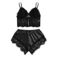 thumbnail image 2 of LSLJS Femmes Élégant Mode Aguichant Imprimé Lingerie Satin Tenue de Nuit Pyjama, Robes de Nuit Aguichant pour Femme, 2 of 7