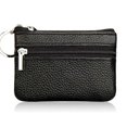 thumbnail image 1 of MesaSe ESTONE Soft Men  Card Coin Key Holder Zip Genuine Leather Wallet Pouch Bag Purse, 1 of 17