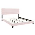 thumbnail image 3 of HomeFare Simple une Boîte de Lit de Latte de Velours dans Blush, 3 of 10