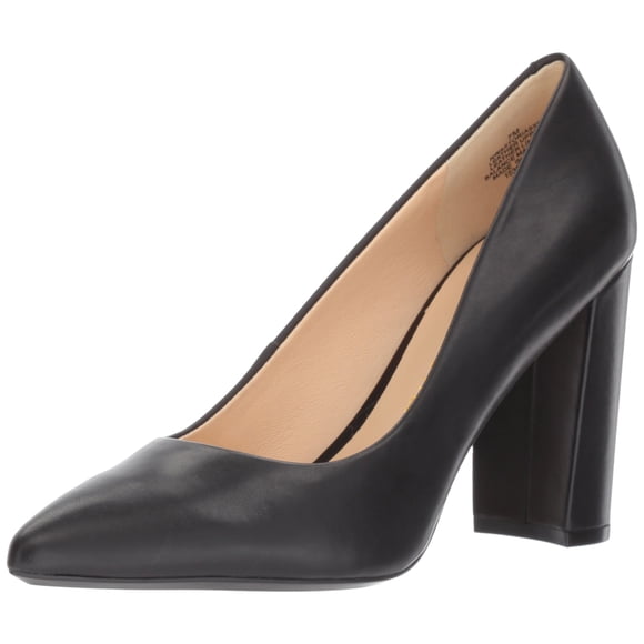 Nine West Women's Astoria Pump, Black Leather, 9.5 Medium US
