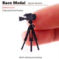 thumbnail image 3 of 1:64 Hand Painted Model People Figure Diorama Scenery painted supplies train Tripod Camera, 3 of 8