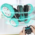 thumbnail image 3 of Green Induction Remote Control Stunt Car With High-Speed Rotation And Deformation, Double-Sided Off-Road Vehicle, Rechargeable Rc Toy With Lights For Kids (1.08 Lbs), 3 of 6
