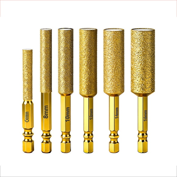 Amzcrzy Fournitures pour la Maison et le Bureau, Outils, Foret Tête de Perçage et de Meulage Corps Hexagonal Tête de Meulage Carrelage Verre Perçage Coupe-Trou, Foret