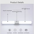 thumbnail image 2 of Bathroom Vanity Light Fixtures  Bathroom Front Mirror Vanity LED Fixture Light for Toilet, 2 of 7