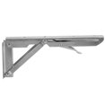 thumbnail image 1 of HEALEEP support d'Étagère Pliable en Acier Inoxydable Argent Lot de 1 pour Usage Pratique, 1 of 8