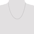 thumbnail image 2 of Leslie's 14K White Gold .5 mm Baby Box Chain (Weight: 1.21 Grams, Length: 20 Inches), 2 of 4