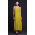 thumbnail image 3 of Bimba Rayon Block Printed Womens Long Dress Chic Bohemian Summer Maxi Beach Wear-Small, 3 of 5