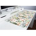thumbnail image 2 of Desk Mat, Extended Large Gaming Mouse Pad, XXL Keyboard Pad Desktop Protector Mat（31.5x15.75 in）, Mousepad with Non-Slip Rubber Base and Tightly Stitched Edges, Beautiful Floral, 2 of 5