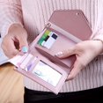 thumbnail image 4 of Women's Hand Bag With Heat And Tassel Accessories, Trendy Short Trifold Wallet, Short Coin Purse, 4 of 6