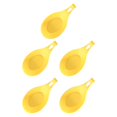 thumbnail image 2 of QualitChoice Silicone Spoon Rest Heat Resistant Teabag Tidy Holder Cooking Dish Home Yellow 5Set, 2 of 6