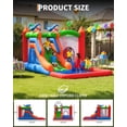 thumbnail image 1 of AKDSteel 5-In-1 Shark Inflatable Bounce House For Kids, Features Slide, Climbing Wall, Ball Pit, Basketball Hoop, And Water Pool, Durable Oxford Bouncy Castle For Outdoor/Indoor Birthday Fun, 1 of 7