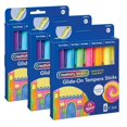thumbnail image 1 of Dixon Ticonderoga PACAC9912-3 Tempera Paint Sticks, 6 Fluor Colors - 3 per Pack, 1 of 1