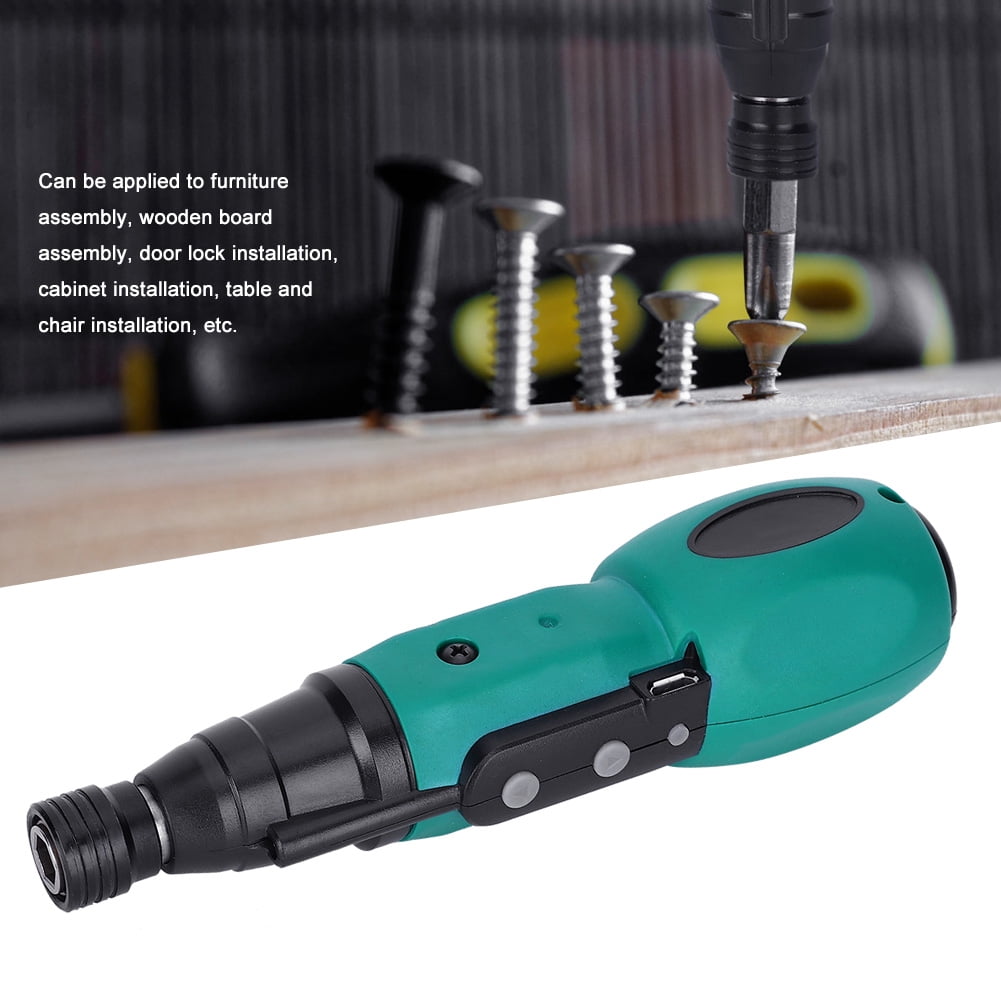 USB Mini Handheld Magnetic Electric Screwdriver Drill Kit DIY Power Tool for Furniture Assembly