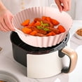 thumbnail image 1 of Rbaofujie Doublures en Silicone pour Friteuse à Air Chaud Pot Réutilisable Poêle de Cuisson pour Friteuse Tapis de Friteuse Doublure de Friteuse 7,5 Pouces Doublures en Silicone pour Friteuse à Air Réutilisables, 1 of 6