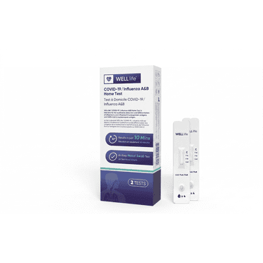 WELLlife  3-in-1 COVID / Flu A&B Test Kit, 2 Tests (Expiry: NOV 2026)