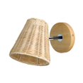 thumbnail image 1 of Rattan Wall Sconce Handmade Lighting Rustic Wall Sconces for Cafe Hotel Barn, 1 of 8