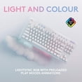 thumbnail image 4 of Logitech G715 Clavier Gamer Mécanique Sans Fil Avec Éclairage RVB LIGHTSYNC, LIGHTSPEED, Tactiles Switch (GX Brown) - Blanc, 4 of 4