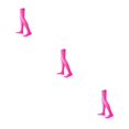 thumbnail image 2 of yingyy 1 Paire de Chaussettes Hautes 52 cm Élasticité Style Preppy Chaussettes Hautes Cosplay Rose Rouge 3Ensemble, 2 of 6
