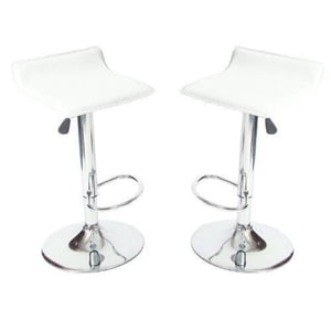 Nicer Furniture White Metal Bar Stool