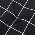 thumbnail image 5 of vidaXL Deck Chair Cushion Black Check Pattern Oxford Fabric, 5 of 5