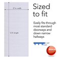 thumbnail image 3 of Resilia - Clear Vinyl Plastic Floor Runner/Protector for Low Pile Carpet - Skid-Resistant Decorative Pattern, (27 Inches Wide x 12 Feet Long), 3 of 5