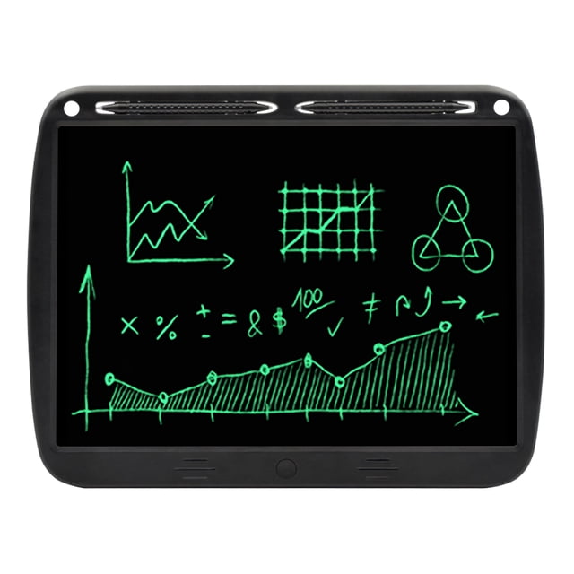 Graflsoa 15" Rechargeable Kids LCD Drawing Tablet With Dual Stylus USB Charging Black