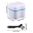 thumbnail image 4 of Maytalsory 2pack/lot Denture Retainer Case Wide Application Easy To Carry Gentle Cleansing Orthodontic Case blue, 4 of 6