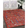 thumbnail image 3 of Ahgly Company Tapis Rectangulaire Industriel Moderne Rouge Lavable en Machine, 2 Pieds x 4 Pieds, 3 of 7