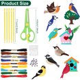 thumbnail image 2 of Toorise 8/12Pcs Animal Sewing Craft Kit Felt Sewing Animal Craft Set Fun Animal DIY Crafting and Sewing Set with Instructions Educational Animal Craft Kit for 3 to 12 Years Old Kids-birdset-, 2 of 9
