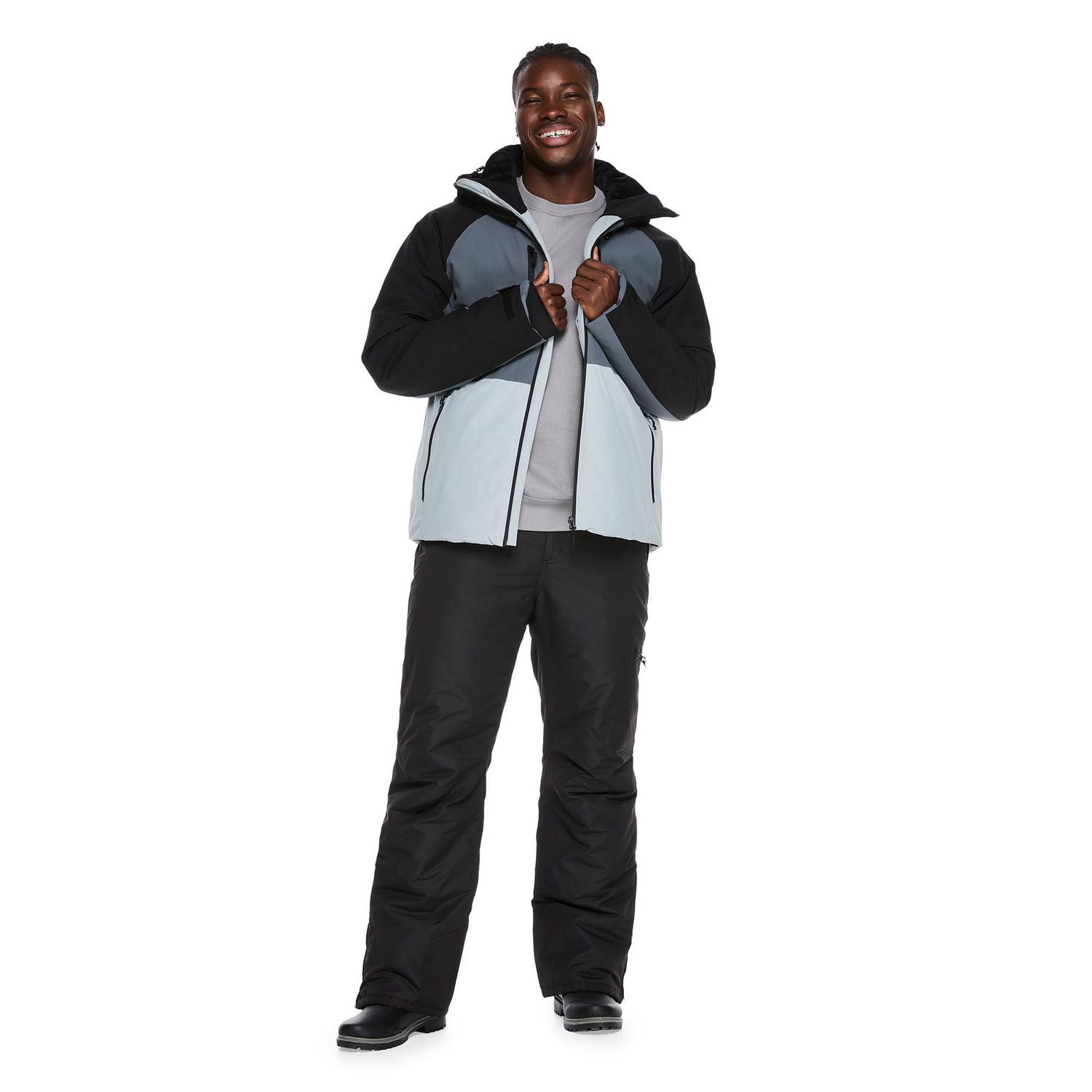Manteau d’hiver avec blocs de couleur Athletic Works pour hommes
