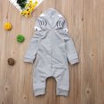 thumbnail image 4 of Fortune Barboteuse à Capuchon pour Bébé Garçon avec Requin, Manches Longues, Fermeture Éclair, Justaucorps, 0-24 m, 4 of 6