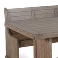 thumbnail image 3 of Yael 4pc Corner Breakfast Nook Set- Brown Dining Table Corner Bench, 3 of 6