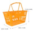 thumbnail image 2 of Mall Shopping Basket Merchandise Storage Basket Plastic Basket with Handles, 2 of 8