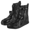 thumbnail image 1 of Unique Bargains Couvre-Chaussures Imperméables en Silicone Réutilisables et Pliables 32x23cm pour Surchaussures, Noir, 1 of 7