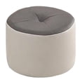 thumbnail image 3 of GROWTH TANK Small Foot Stool Step Stool Foot Rest for Bedroom Entrance Apartment Gray and Beige, 3 of 9