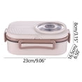 thumbnail image 3 of Wamans Food Warmer Stainless Steel Lunch Box Office Worker Student Lunch Box Sealed Lunch Box with Soup Bowl Student Tableware Compartment Insulation Lunch Box Clearance Items, 3 of 3