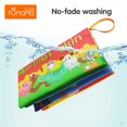 thumbnail image 3 of Milaget Animal Cloth Book Soft Tails Books Activity Crinkle Book Toys for Early Animals Skin, 3 of 9