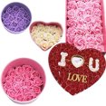 thumbnail image 1 of Langgg Pack of 50 Artificial Bionic Flowers PE Foam Simulation Roses Fake Flower Decorations Wedding Party Engagement Presents Red, 1 of 8