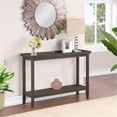 thumbnail image 2 of Pemberly Row Table Console Moderne avec Tablette, Fini Bois Gris, 2 of 6