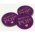 thumbnail image 3 of Inkdotpot Pack Of 50 Ready To Pop Baby Shower Favor Paper Tags Craft Real Rose Gold Foil Hang Tags, 3 of 6
